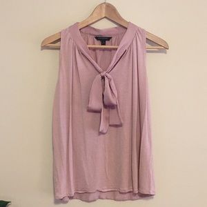 Banana Republic Rose Pink Tie-Neck Tank